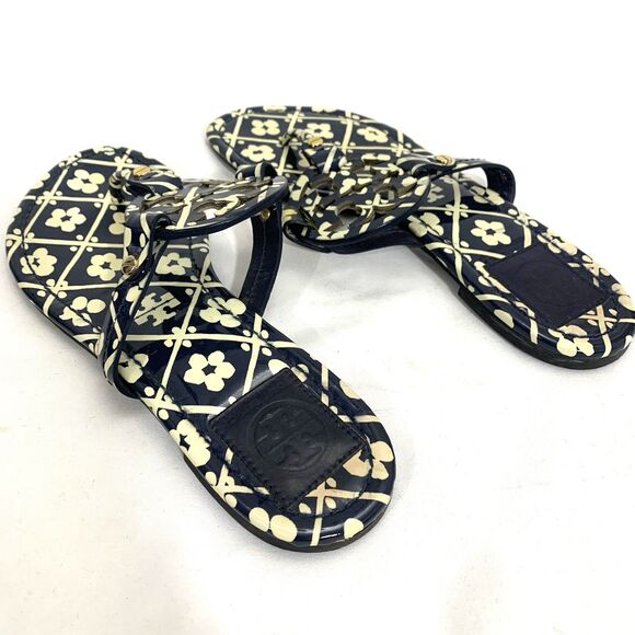 Tory Burch Size 8 Miller Thong Sandals Tropical Classic Designer 2-Pack - Picture 3 of 14
